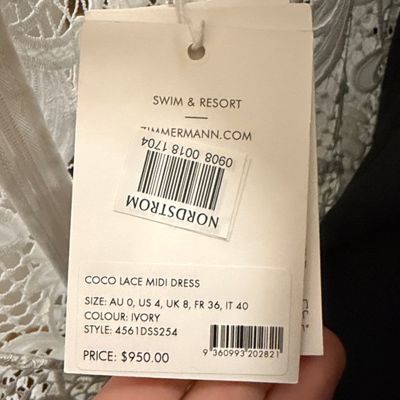 Zimmermann Ivory Coco Lace Dress - Picture 2 of 3